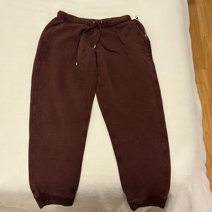 SOLD Louis Vuitton Burgundy sweatsuit Sz large